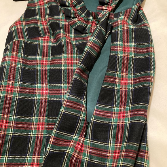 Vineyard Vines Tartan Holiday Dress - Sleeveless and Ruffles - Picture 3 of 7